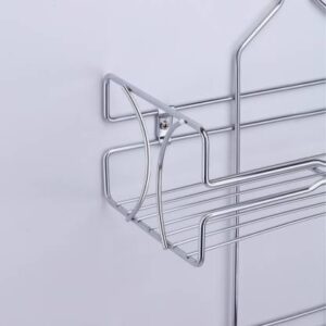 Multi-Purpose Stainless Steel Silver Wall Mounted Storage Rack